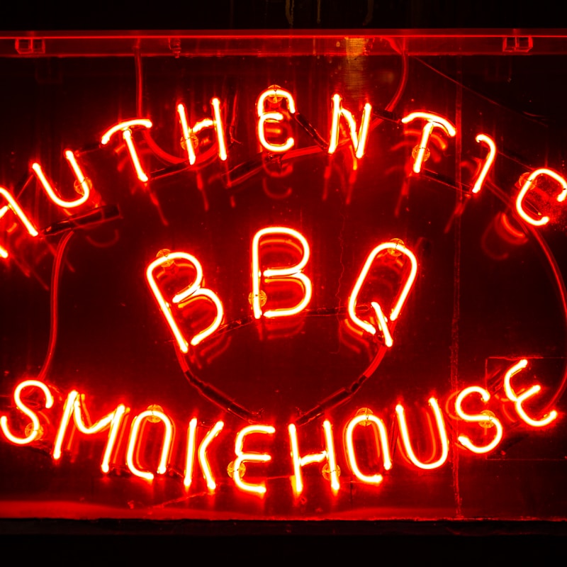 Outdoor barbecue event table