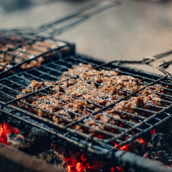 BBQ catering tray with smoked meats